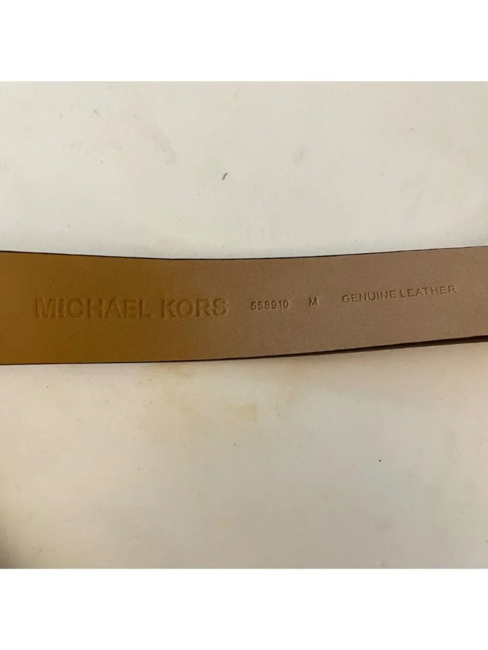 Michael Kors Medium 32 mm Brown Leather Belt Pouch Fanny Pack Belt Bag NWT